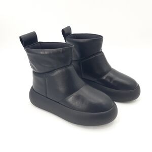 VAGABOND | Aylin Puff Boots in Black Leather